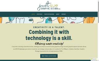 Just Sue Graphic Design, Inc. of Auburn website