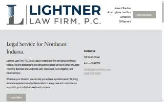 Lightner Law Firm, P.C. website