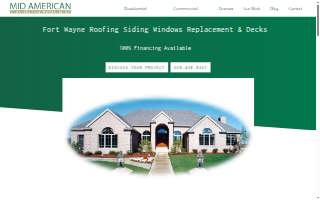 Mid American Construction Management website