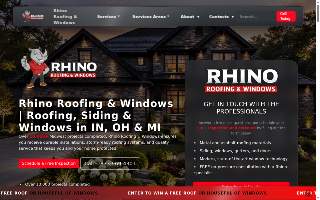 Rhino Roofing and Windows website