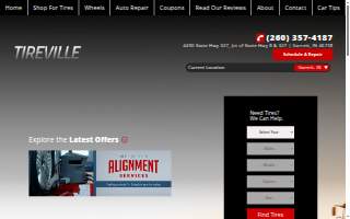 Tireville website