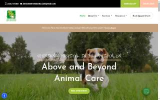 Above & Beyond Animal Care website