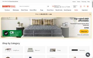 Bob’s Discount Furniture and Mattress Store of Avon website