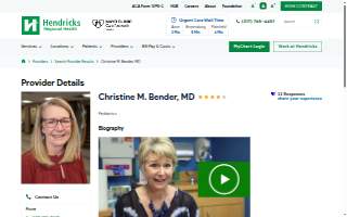 Christine M. Bender, MD website