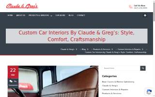 Claude & Greg's Trim Shop website