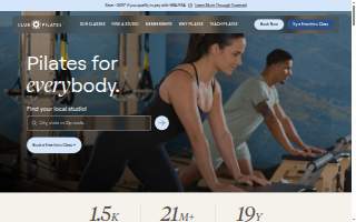 Club Pilates of Avon website