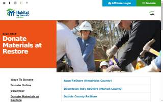 Habitat for Humanity ReStore website