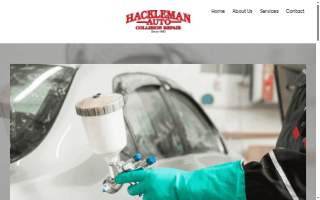 Hackleman Auto Collision Repair website