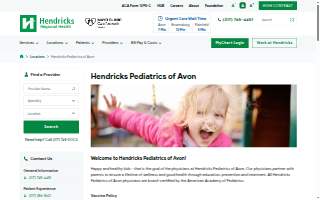 Hendricks Pediatrics of Avon website