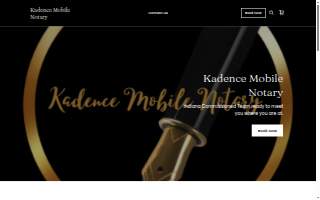 Kadence Mobile Notary website