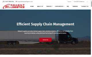 Mahant Logistics LLC website