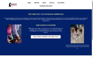 Mavis K9 Academy website