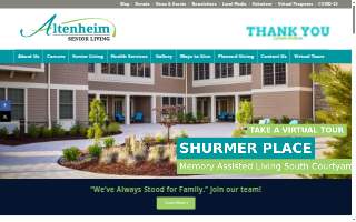 Altenheim Family-first Senior Living website