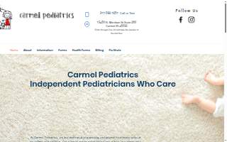 Carmel Pediatrics website