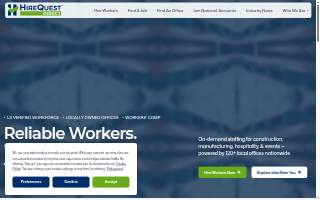 HireQuest Direct of Indianapolis South website