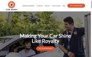 Royal Splash Car Wash website