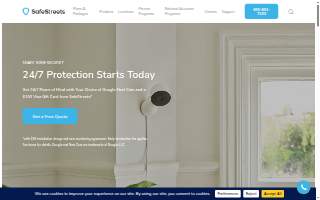 SafeStreets Home Security Indianapolis website