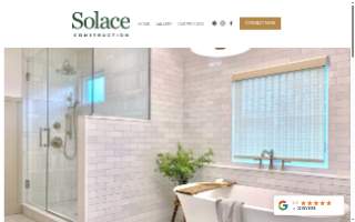 Solace Construction website
