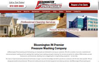 Bloomington Powerwashing and Softwashing website