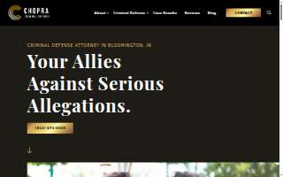 Chopra Criminal Defense website