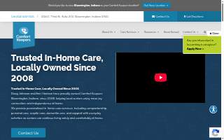 Comfort Keepers of Bloomington website