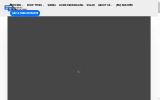 Equity Builders Roofing website