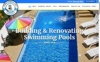 Grimes Pools website