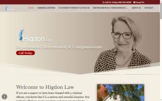 Higdon Law website