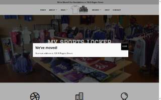 My Sports Locker website