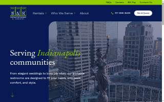 B&R Portable Restroom & Services website