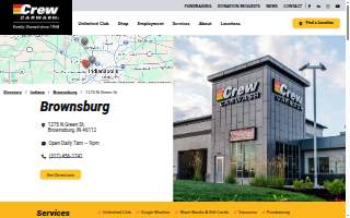 Crew Carwash of Brownsburg website