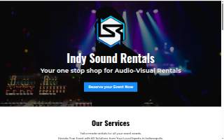 Indy Sound Rentals website
