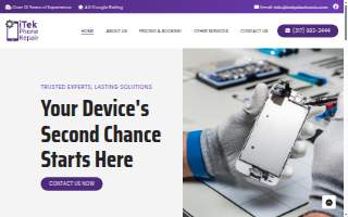 iTek Phone Repair of Brownsburg website