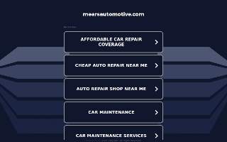 Mears Automotive website