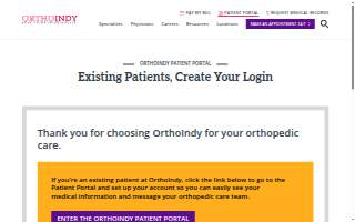 OrthoIndy Brownsburg Urgent Care website