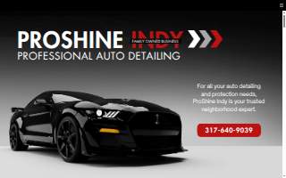 ProShine Indy website