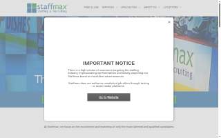 StaffMax website