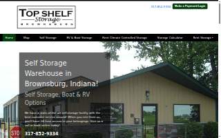 Top Shelf Storage Brownsburg website