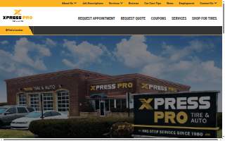 Xpress Pro Tire & Auto Brownsburg website