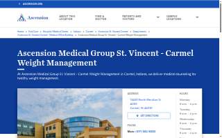 Ascension Medical Group St. Vincent - Carmel Weight Management website