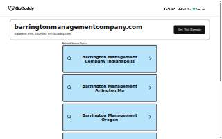 Barrington Management Company, Inc. website