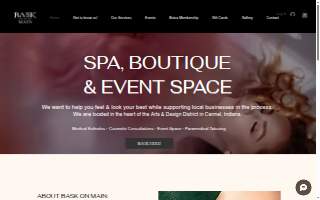 Bask on Main website