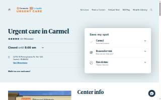 Community-GoHealth Urgent Care website