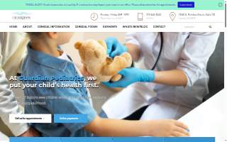 Guardian Pediatrics website