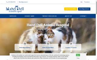 Hazel Dell Animal Hospital website