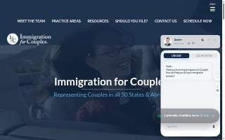 Immigration for Couples of Zionsville website