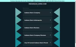 Indiana Alarm website
