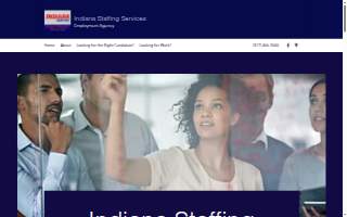 Indiana Staffing Services website