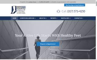 Podiatry Associates of Indiana Foot and Ankle Institute website