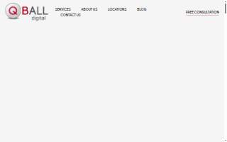 QBall Digital Agency website